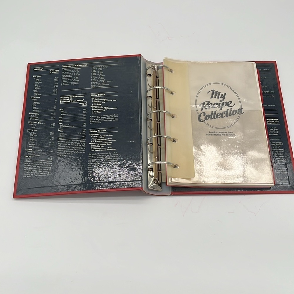 Vintage Better Homes & Gardens Red My Recipe Collection Organizer - Picture 4 of 5
